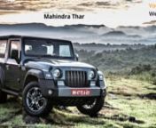 India&#39;s first bargain marketplace offers new cars at the best-bargained price. There are huge discounts on new vehicles in Mahindra Thar. You can compare prices, and features with other models, variants and brands. You Choose We Bargain! Get your dream At RowthAutos. Book Now https://rowthautos.com/variant/Thar/MahindranOfficial website https://rowthautos.com/nOfficial email info@rowthautos.comnFacebookhttps://www.facebook.com/RowthAutosnInstagram https://www.instagram.com/RowthAutosnContact u