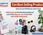Welcome to Frederick Wilson&#39;s online store...nwhere you can find the best product of your choice that youncan comfortably use in 2022 and beyond.nhttps://frederickwilson771.space/nnFind the Best Deals for all newnTOP SELLING PRODUCTSnnSave a lot of money and time, get the best deals!nnFrom men and women&#39;s clothing, home and kitchen, electronics, beauty andnpersonal care, via watches and jewelry, toys and games, pet care products,nand so many others, Frederick Wilson&#39;s online store has got you co