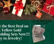 We, at G. W. Bands, offer a collection of 14 karat men’s gold wedding bands 6mm, 14k gold wedding band sets and men’s 14k white gold wedding bands available at the best prices on our e-store.