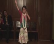 Jasmine performing hula at Josh and Loni Cariaga&#39;s wedding reception