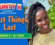 This Jan 14, 2023 Aunty K Children Sabbath School has a Welcome, Message Sign of the day, Opening prayer, Nhael’s Nature Nuggets, Sing-a-long time, Memory verses, Story-Hill, What I learned with Thim &amp; Nathan, Quiz Kids, #Puzzlefun, Mission story, Object Lesson with Aunty Patti Pat, Ask Pastah Nassah, Crafty Craft with Aunt Polly, Takell’s Tasty Treats &amp; Closing prayer.nnThe Message:Jesus wants me to put others firstnnMemory Verse:“Whoever wants to become great among you must b