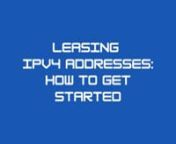 Lease IPv4 address can be a great way to get started in the world of IPv4 address. In this blog post, we will outline the steps you need to take to get started with leasing IPv4 addresses.nn1. How can you lease an IPv4 address?nLeasing an IPv4 address is a great way to get an address that you can use for your business or organization. You can lease an IPv4 address from an IPv4 address provider, and they will give you a block of addresses that you can use. You can then use these addresses for you