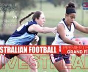 Catch all live and free action of the 2022 Australian Football Premier League Girl&#39;s Grand Final. nnRowville Secondary College vs Maribyrnong College.nnThe live broadcast will commence at 10:00 AM. nnParents, you can proudly send the link on to family and friends. nTeachers, gather the students in a classroom and inspire them by watching this live sporting event. nnAll School Sport Victoria Livestreamed events are produced in-house by our communication team. nn▼ STAY CONNECTED TO THE LATEST NE
