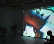 The audiovisual performance took place at TAF (The Art Foundation), on June 16 2022, in Athens, in the context of the A/V performances of
