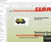 https://www.heydownloads.com/product/claas-baler-rollant-355-uniwrap-type-766-767-hydraulic-technical-systems-manual-pdf-download/nnnnCLAAS Baler ROLLANT 355 UNIWRAP Type 766 767 Hydraulic Technical Systems Manual - PDF DOWNLOADnnContentsn1 IntroductionnAnimations 5nGeneral 5nFlash Player 5nAdobe Reader 5nResult 5n2 Overall hydraulic systemnROLLANT UNIWRAP 355 hydraulic circuit diagram (with options) 7nOverall circuit diagram 8nKey to diagram 9nOption: 3-stage restrictor (6045) 12nDescription of