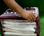 Clothes Saree Dress organizer with 10 Flaps from saree 10