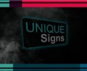UNIQUE SIGNS.mp4 from neon letter sign