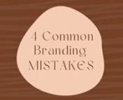 Common Branding MistakesnnBranding is not just giving a brand name &amp; creating a logo. It is the process of giving a strategic personality to the brand.nnMany fail to build a consistent brand identity and fall into the trap of identity crisis. Below are the 4 common branding mistakes made by brands:nn1. No brand strategynThe brand strategy defines the elements that set one apart and how one plans to communicate these elements across various platforms. A confused message, offer, process, or pe