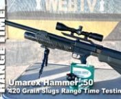 Today we’re shooting the Umarex .50 cal Hammer.We are testing the 420 grain slugs from Hunters Supply. They hit like a freight train!The .50 cal Hammer has a lot going for it.The form factor is certainly one of the high points.It’s not too long or too heavy and shoulders right where you need it to be.With over 600 foot pounds on tap, there’s really nothing in the way of Big Game that you couldn’t take in North America.Additionally, you have two shots at the ready and with the