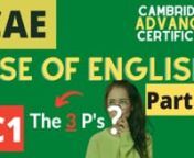 Cambridge English: Advanced C1 Reading and Use of English Part 2nnFree 7 Day Advanced course: nhttps://elearning.homestudies.ch/courses/free-advanced-elearning-course/nn1-1 Private Online English: Advanced Lessons:nhttps://homestudies.ch/englischkurse/cambridge-vorbereitungskurse-pet-fce-cae-cpe/cae-kurs-advanced-certificate-kurs/nnComplete article:nhttps://elearning.homestudies.ch/the-three-ps-of-advanced-use-of-english-part-2nnFree CAE Advanced Vocabulary List:nhttps://homestudies.ch/cae-certi