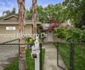 Beautiful starter home with a pool &amp; solar, inground Gunite pool, new pool equipment, palm trees, colored stamped concrete, mature trees for privacy, Tesla solar system, 26 panels, leased (approx &#36;122/mo), child-safe fenced front yard with new sod &amp; fresh black bark, interior has new 2-tone paint, new LVP flooring in bedrooms, painted brick fireplace, remodeled kitchen features slab granite counters, glass-tile backsplash, black appliances, wipetop stove, stainless sink, pantry closet &amp;a