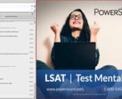 Join Dave Killoran and Jon Denning, two of PowerScore&#39;s Course Developers and Senior Instructors, as they discuss the ideal mentality necessary for success on the LSAT. This session presents you with a number of key concepts, including: how to stay relaxed and confident, how to use nervous energy to your advantage, how to maintain focus if you hit a rough patch, and even how to best analyze your performance post-LSAT.nnTimestamps:nn00:00:05 - Quotesn00:01:25 - Introductionn00:02:59 - Seminar Age