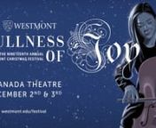 The 19th annual Westmont Christmas Festival, which marks the beginning of the holiday season for many in Santa Barbara, combines orchestra and choirs at the Granada Theatre, the central coast’s premier performing arts venue in the heart of downtown Santa Barbara, on Saturday, Dec. 2, at 7 p.m. and Sunday, Dec. 3, at 3 p.m. Tickets, which cost &#36;22 each, are on sale at westmont.edu/christmasfestival. For additional ticket information or to purchase tickets by phone, please contact the Granada bo