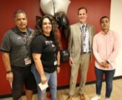 In Episode 1 of All in 220, Dr. Winkelman surprises the Quintana Family at Barrington High School! Read their story below. nnWhen Jaime Quintana started working in Barrington in 1989 he was 20-years-old. Nearly 35 years later, despite being a man of few words, Jaime is perhaps one of the most well-known and recognizable staff members at Barrington High School. Jaime started out working as a night Custodial Supervisor, then moved on to the day shift for a decade. For the past 20 years, he has wor