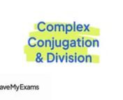 Everything you need to know to answer exam questions on Complex Conjugation &amp; Division! Check out the full video at https://www.savemyexams.com/dp/maths/
