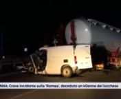 RAVENNA Grave incidente sulla 'Romea', deceduto un 40enne del luccheseVIDEO from romea