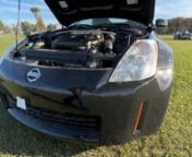 Walk-around video of E95: 2004 Nissan 350Z Convertible crossing the block at Mecum Kissimmee 2024.