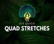 Welcome to our latest video, “Unlocking Flexibility: A Deep Dive into Six Quick Quad Stretches.” In this video, we’re focusing on the key to enhanced workout results and faster recovery - stretching your quadriceps. While it may not be the highlight of your fitness routine, quad stretching is pivotal for optimal performance and maintaining mobility.nnToday, we’re exploring six essential quad stretches: the standing quad stretch, the kneeling quad stretch, the lying quad stretch, the lyin