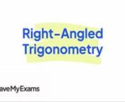 Everything you need to know to answer exam questions on Right Angled Trigonometry! Check out the full video at https://www.savemyexams.co.uk/dp/maths/