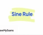 Everything you need to know to answer exam questions on Sine Rule! Check out the full video at https://www.savemyexams.co.uk/dp/maths/