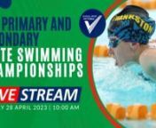 Catch all the races live and free right here. It&#39;s all systems go for the 2023 SSV State Swimming Championships. nnThe live broadcast will commence at 10:00 AM. nnParents, you can proudly send the link to family and friends. nTeachers, gather the students in a classroom and inspire them by watching this live sporting event. nnAll School Sport Victoria Livestreamed events are produced in-house by our communication team. nn▼ STAY CONNECTED TO THE LATEST NEWS!n➤ Website ➝ www.ssv.vic.edu.aun