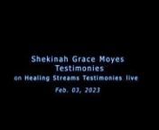 Revelations 12:11 NIV They triumphed over himnby the blood of the Lamb and by the word of their testimony.nOn Feb. 03, 2023, Director Shekinah Grace Moyes was interviewed by Healing Streams Testimonies live from Love World Media. It was a TV program aired on US and other channels on Love World Media. It was hosted by Stephanie Nelson and Pastor Daniel Joseph. nDuring the interview, Shekinah described the healing from Nov. 2022 Healing Stream Service with Pastor Chris. She was healed by Breas
