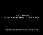 Lucille Martin is a established multi-disciplinary artist from Australia. Her photographic work documents field trips to Toolangi Forest, Victoria Australia in 2022 during legal assessment by The Victorian Government to clear a forest area only an hour from Melbourne CBD that locals far and wide love and care for. Part of her practice is the transfer images and materials onto textiles where a performative process of threading takes place in and out of the gallery exhibition period. nnA Stitch i