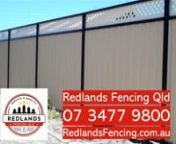 Colorbond Fence Installation. Call us on 07 3477 9800 or visit our site at -- nhttps://redlandsfencing.com.au/servic...nnAre you looking for a reliable and professional colorbond fence installation service in the Redlands City area?nnWe understand that your property&#39;s security and privacy are important to you, which is why we offer high-quality colorbond fence installation services.nnOur team of qualified tradesmen are experienced and trained to provide top-notch colorbond fence installation ser