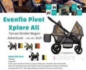 strollers - buy it for your babynnEvenflo Pivot Xplore All-Terrain Stroller Wagon , Adventurer , 45x27x39 Inchnnhttps://amzn.to/3LDhU8rnnnEvenflo Pivot Suite Travel System with LiteMax Infant Car Seat with Anti-Rebound Bar Dunloe Blacknnhttps://amzn.to/3nB1hCEnnEvenflo Sibby Travel System, Stroller, Car Seat, Ride-Along Board, Oversized Storage Basket, 3-Panel Canopy, Multiple-Position Recline, Easy to Fold and Store, Materials, Charcoalnnhttps://amzn.to/3VAh1SKnnnEvenflo Pivot Modular Travel Sy