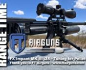 This FX Impact MK III .35 video is brought to you by FT Airguns: https://www.ftairguns.comnnIf you can’t tell, I’m liking the .35 cal impact more and more.I have a TON of affordable small-bore and mid-bore airguns that all compete very well against high-dollar guns like the Impact MK III.But when you take things to .35, that starts to impress me. In the last video, we optimized our .35 cal impact for max power. Today we’ll dial that back using the main hammer spring adjuster to optimiz