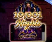 The 10,001 Nights online slot game from Red Tiger Gaming&#39;s studio transports players on a mythical adventure across the Arabian desert in pursuit of magical riches. It features 5 reels, 4 rows, and 20 paylines. The fun and the wins are guaranteed with incredible features like Low Paying Symbol Removal, Win Multipliers, Mega Wilds, and Destiny Spins. The RTP is respectable at 95.73%, and the high volatility creates some very big possible wins, the largest of which is a mind-boggling 10.001x your