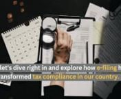 A video demonstrating how to register as a taxpayer on the e-Filing portal.