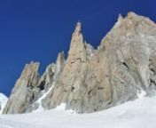 Alpine trad climbing on