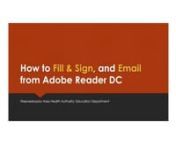 How to Fill, Sign, and Email PDF Docs in Adobe Acrobat Reader DC from adobe adobe acrobat reader dc distribution