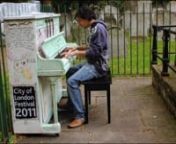 Street Pianos -London 2011nnSelection of photos of 20 streetpianos.nThank you to all my friends for beautiful moments spent together playing these pianos in the streets of London.nnThe music on this video is one of my composition that I have recorded 5 years a go, I composed this melody on the underground at tottenham court road station in 2006 :)nnSHARE WITH LOVE :) THANK YOU ALLnnMore info:nFrom Monday 27 June to Sunday 17 July, twenty pianos were installed on London&#39;s streets, squares, park