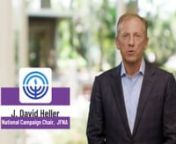 Day 17: My Way, Today&#39;s video features J. David Heller, National Campaign Chair, JNFA