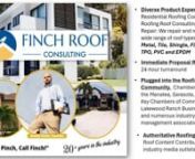Enjoy trhis brief Bird&#39;s Eye View of Finch Roof Consulting