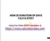 Date Calculator is a free online date to date calculator. It can be used to calculate days between two dates. The date calculator displays the number of years, months, weeks, and days between the specified dates.nnCheck https://www.calculatordata.com/ for free online calculators like: Mortgage CalculatornCompound Interest CalculatornLoan CalculatornBMI CalculatornAge CalculatornDate CalculatornFraction CalculatornIntegral CalculatornPercentage Calculator ETC.