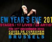 By Turboslow !nn31.12.2010 F*ckin&#39; Beat New Year&#39;s Eve 2011n2 stages - 17 lives - 28 artistsnn@ Caves de Cureghem / KELDERS VAN CUREGHEMnRue Ropsy Chaudron straat 24n1070 BRUSSELSnnDRUM&#39;N&#39;BASS – DUBSTEP – HARDCORE – BREAKCOREnFrom 22:00 till 8:00nn&#62; STAGE 1 - DUBSTEP / D&#39;N&#39;BnnDOCTOR P (UK) LivenSIGMA (UK) LivenGEMINI (UK) LivenKOAN SOUND (UK) LivenDRUMDERGROUND CREWnfeat. Radical XP / Brekbit / Matias B / DualshocknPOINT BLANK LivenGANJA WHITE NIGHT LivenMIK + MC APHONE LivenTAÖS LivenCYR