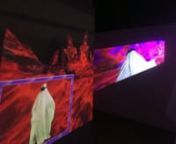 This video is one part of a video installation. As viewers approach the installation, they are faced with a classic and cartoon like stereotype of a ghost, wearing a virtual reality headset and navigating virtual reality within popular social media platforms. As the video progresses, viewers can watch as this spectre searches for an