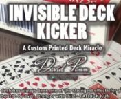 https://magicshop.co.uk/products/i-d-knUse this custom printed deck as an INCREDIBLE follow up to &#39;Invisible Deck&#39; or as a stand-alone routine.nnThe &#39;52 on 1 Card&#39; has always been a great gag, but David Penn has turned this gag into a fully routined miracle! A miracle that happens in your spectator&#39;s hands. nnUnder test conditions, one card is placed on your spectator&#39;s hand. They are asked to name ANY card. You explain that if the freely named card is on the other side of the card in their hand