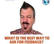 What is the best way to ask for feedback?nnHave you ever heard this before? nnChange this to something better.OR nnI don’t like this.nnThen this is the video for you!nnHello, I&#39;m Chris Karel from The Learning Carton and I want to talk about the best way to receive HELPFUL feedback - specifically written comments in a storyboard or online review platform. nnIt’s all about how we ASK for feedback. Coach your internal team and your clients on how to give consolidated and actionable feedback.