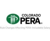 New PERA-includable salary rules go into affect on January 1, 2021. Find out how these changes impact reporting includable salary to PERA.