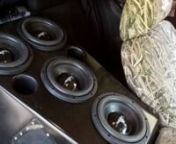 I have a client that had wanted a beautiful enclosure and amazing sound. I explained to him that the 1000 watt sundown amplifier he had would be a perfect for 4 of them. Client said aren&#39;t those skars cheap subs? I laughed and said no and talked him into buying them, with a promise to make louder then anything he&#39;s ever had. When installed and heard for first time all he could do is SMILE!! Custom console Enclosure with Plexiglass side windows and lights . .66 per 8 tuned to 35HZ.nn==&#62;https://ww