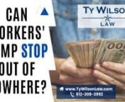 Can workers’ comp just stop paying you checks out of nowhere? Hello, my name is Tie Wilson. I&#39;m a Georgia Workers’ Compensation Attorney, practicing law in the state of Georgia. And our question for today is, “Can workers’ comp just stop your checks? The short answer is no. nnHowever, there are some triggering events which can helpget your check stopped. If a doctor has released you full duty, then they can stop your checks immediately at that point. And you&#39;re, at that point, able to