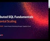 Scaling your SQL database can be difficult. Most traditional, legacy SQL databases are monolithic – they are constrained to a single server, VM, or container. If your database exceeds the CPU, memory, or storage resources, you either have to move to a new, more powerful instance or upgrade the existing one. Vertical scaling works fine until your database or transaction volumes get large. Since you can only increase the resources for an instance so far, your database can only scale so far. Then