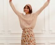 Jumper Salma Biscuit - Skirt Isabella Cream Bohemian Flowers.mp4 from mp salma