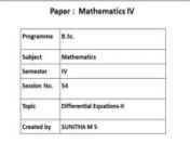 yt1s.com - Differential EquationsIIM S Sunitha Assistant Professor Dept of Mathematics GFGC Ramanagar_360p.mp4 from sunitha com