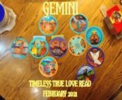 A 12 card spread including a classic Celtic Cross, and 2 Archetype Cards defining who is whom on the Path of True Love for GEMINI Sun, Moon, Rising &amp; Venus signs recorded in January 2021. nnEXTENDED READ ON VIMEO FOR ALL 12 SIGNS IN ORDER OF PUBLICATION:nhttps://vimeo.com/ondemand/soulmatesfeb2021nnPATH OF TRUE LOVE READINGS ARE ABOUT YOU!nThey address the question, n