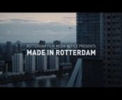 Annually we create the Rotterdam Film Media Office showreel presenting all those divine productions by various producers who used Rotterdam as a backdrop.nThis year a special thanks for music composer Beau Zwart and editor Robin Hancock. nTogether we have chosen Beau Zwarts&#39; song HOLD TIGHT for this showreel. nnRFMO is the central box office for film and media makers. nThanks to their experience in supervising productions they help them with obtaining any required permissions and/or permits for